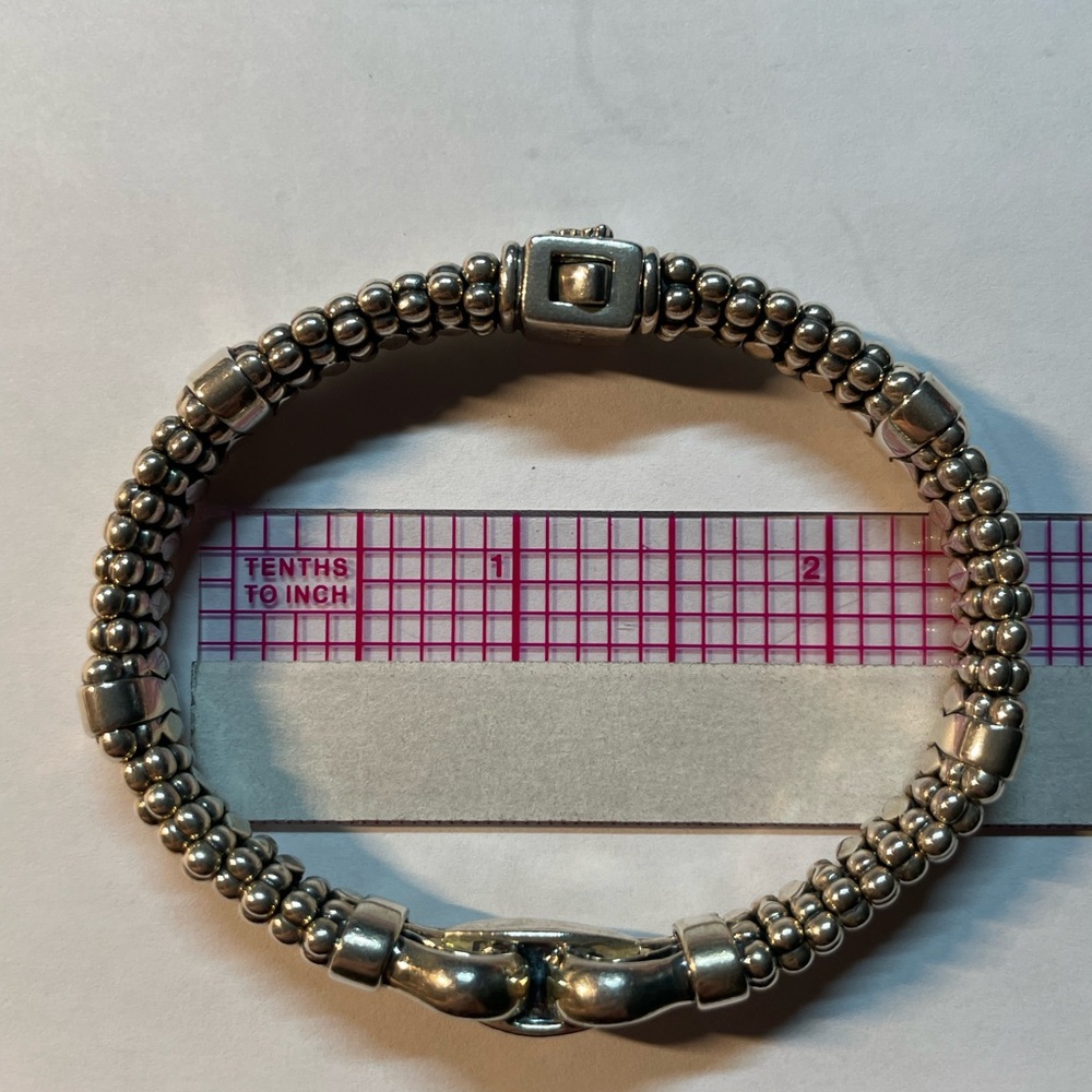 Lagos Sterling Silver Caviar Beaded Bracelet - Picture 7 of 7